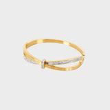 Eva Sofistikovaná Pulsera Minimalista Nerezová Stylová